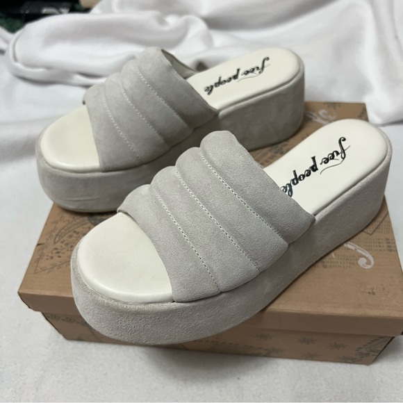 free people almost paradise platform sandals 36.5 nov sale - Picture 7 of 12